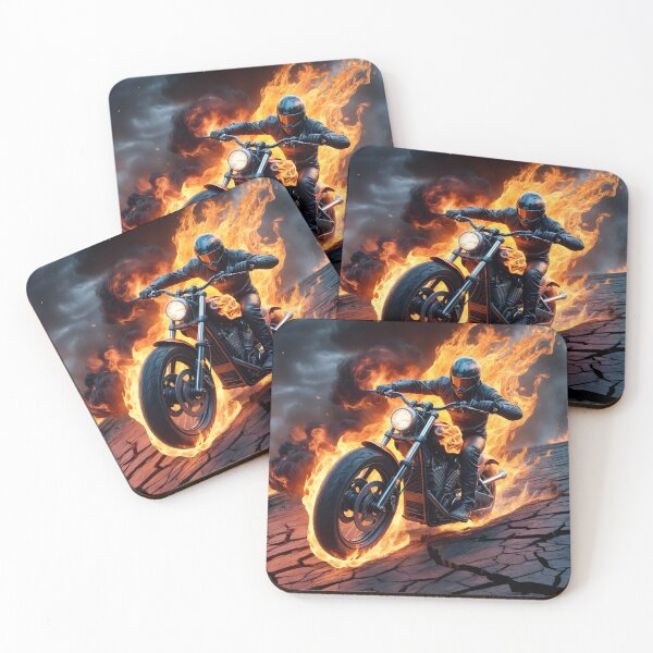 Item preview, Flaming Rider - Motorcycle Fury designed and sold by 3T3rnalArts.
