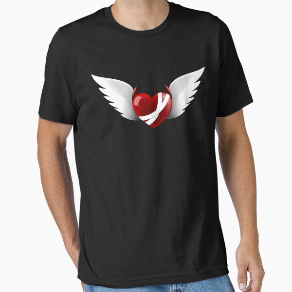 Item preview, Devil's heart with angel wings designed and sold by FreakOutShirts.