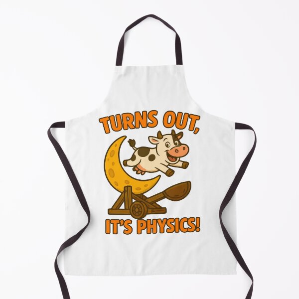 Item preview, Turns Out, It's Physics! - Funny Cow Over the Moon Joke designed and sold by TeeTimeTreasure.