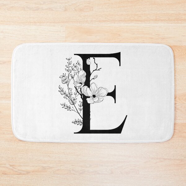 Item preview, Letter E Monogram - Floral Initial designed and sold by ZenNature.