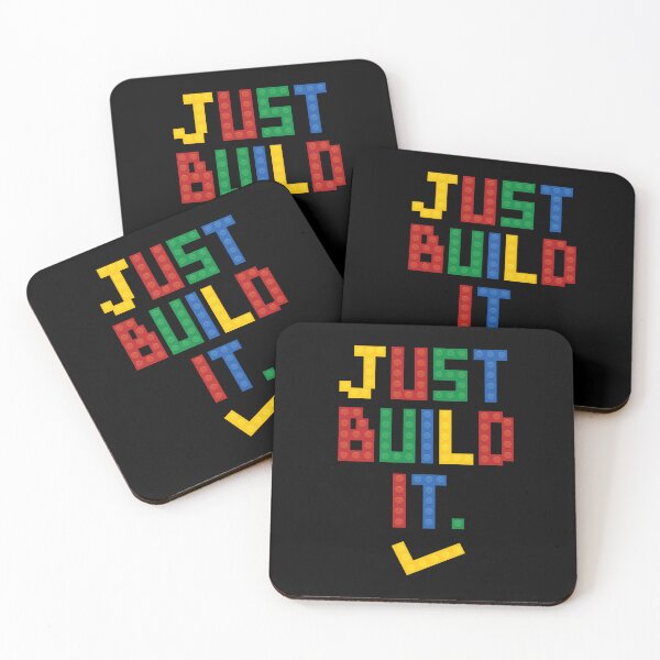 Item preview, Just Build It Funny Colorful Building Block Quote Design designed and sold by kedsi.