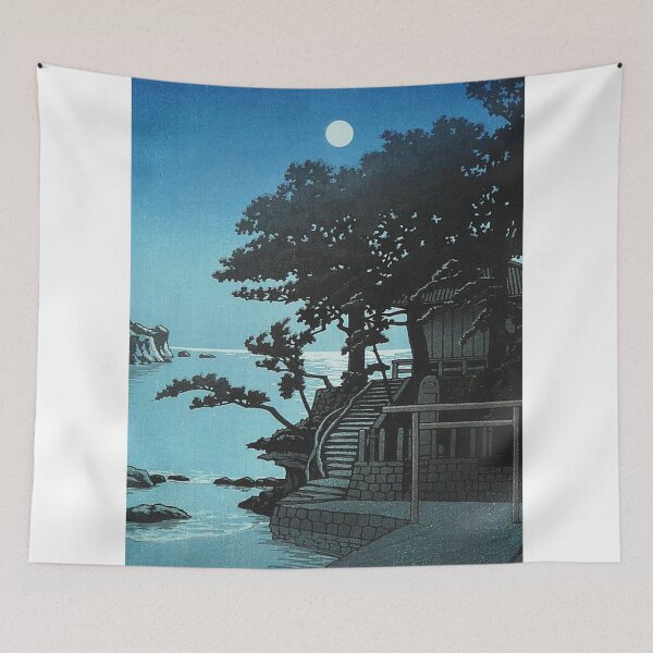 Item preview, Moon view on the beach designed and sold by sayaribuana.