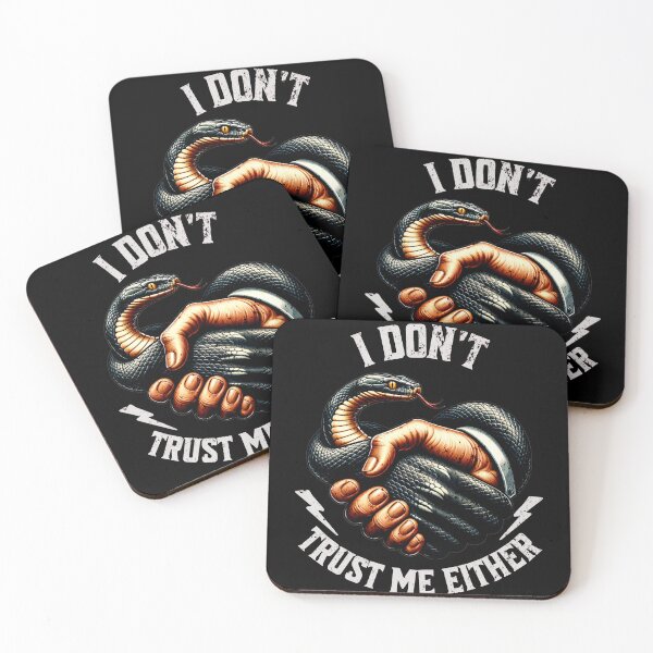 Item preview, I don't trust myself - Snake & Trust designed and sold by beDiceDesigns.