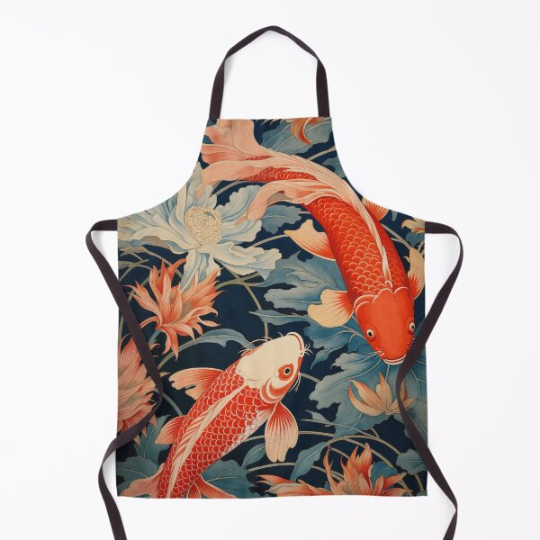 Item preview, William Morris Koi Fish Botanical designed and sold by MidCenturyStore.