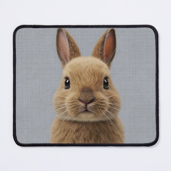 Item preview, Baby Brown Rabbit on Grasscloth Fabric – Cute Jungle Cub designed and sold by svarupa.