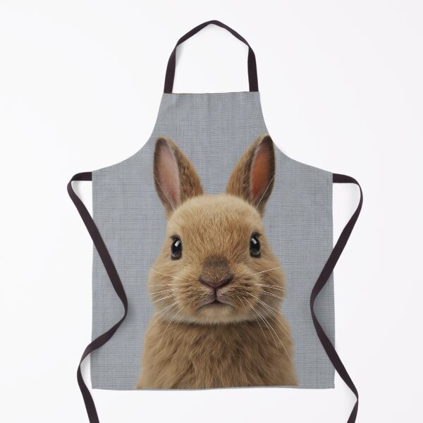 Item preview, Baby Brown Rabbit on Grasscloth Fabric – Cute Jungle Cub designed and sold by svarupa.