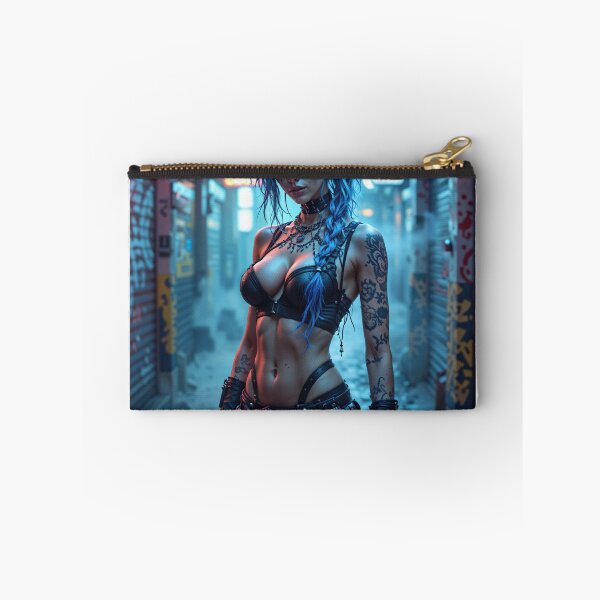 Item preview, Neon Punk Jinx – Hyper-Realistic Arcane Fan Art designed and sold by Neo-Studio.