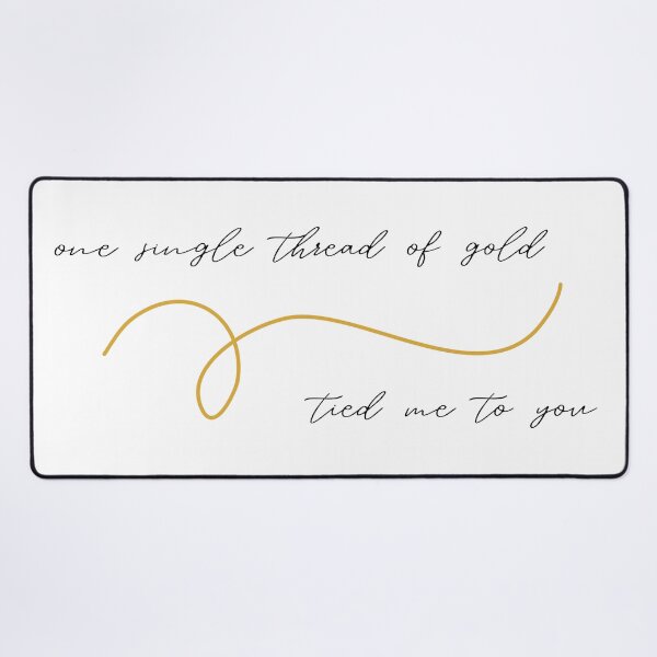 Item preview, Taylor Swift One Single Thread of Gold Minimalist Design designed and sold by My New Aesthetic.
