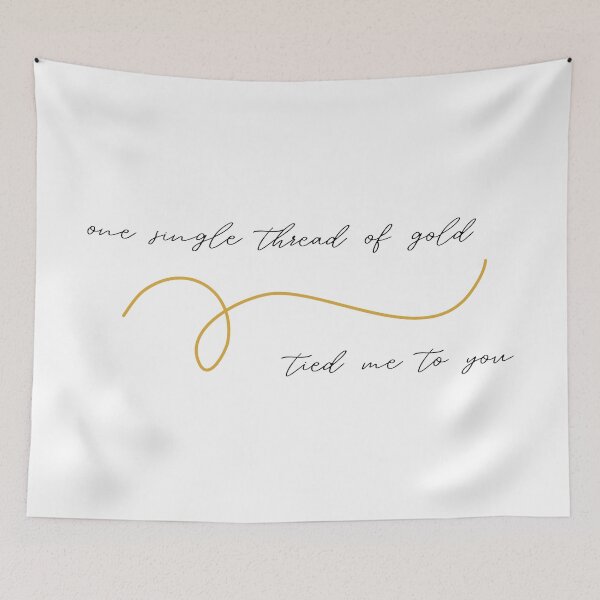Item preview, Taylor Swift One Single Thread of Gold Minimalist Design designed and sold by My New Aesthetic.