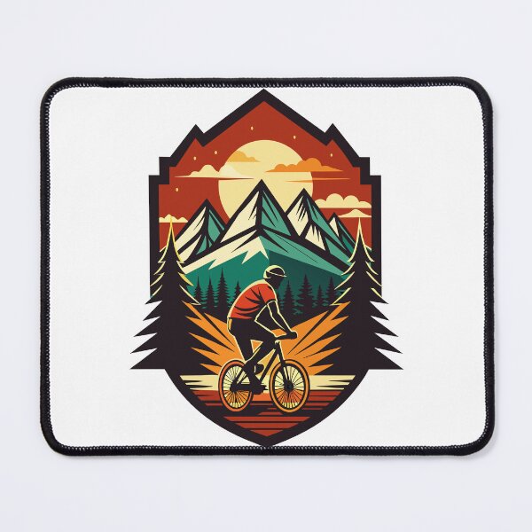 Item preview, Mountain Biking Adventure - Vintage Sunset Style designed and sold by travelesque.