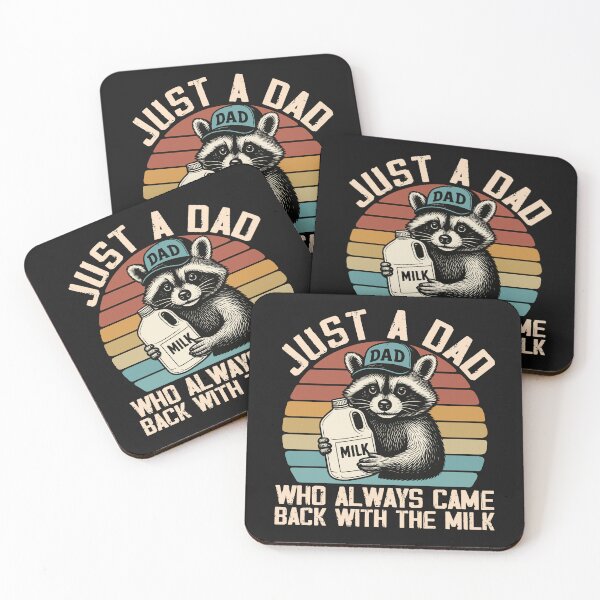 Item preview, Just A Dad Who Always Came Back With The Milk Racoon Father's Day Gift  designed and sold by alenaz.
