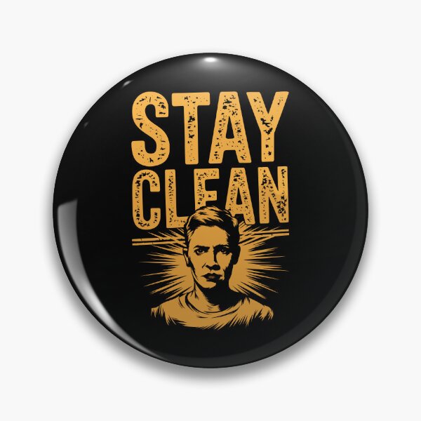 Item preview, Stay Clean Motivational Grunge Art designed and sold by Taans-Creation.