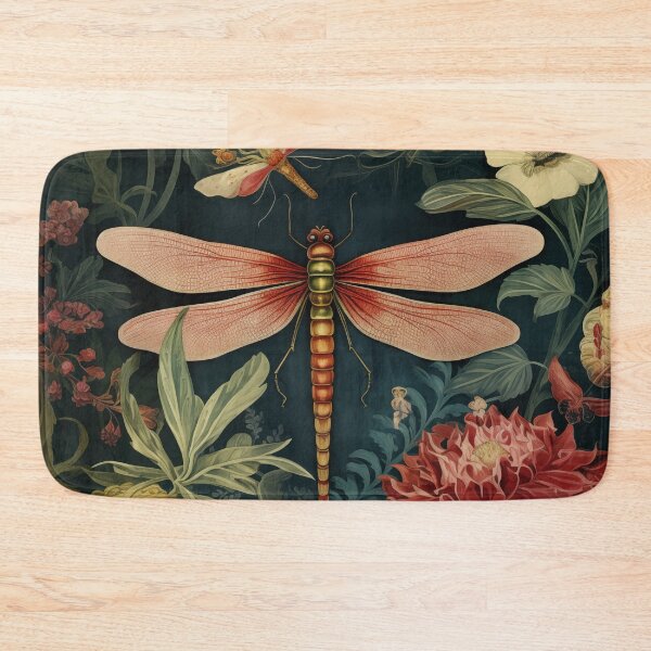 Item preview, William Morris Dragonfly and Garden Flowers designed and sold by MidCenturyStore.