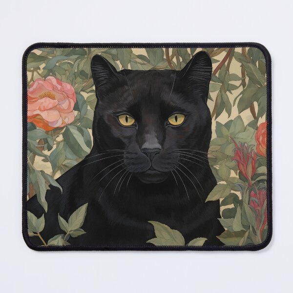 Item preview, William Morris Black Panther with Roses designed and sold by MidCenturyStore.