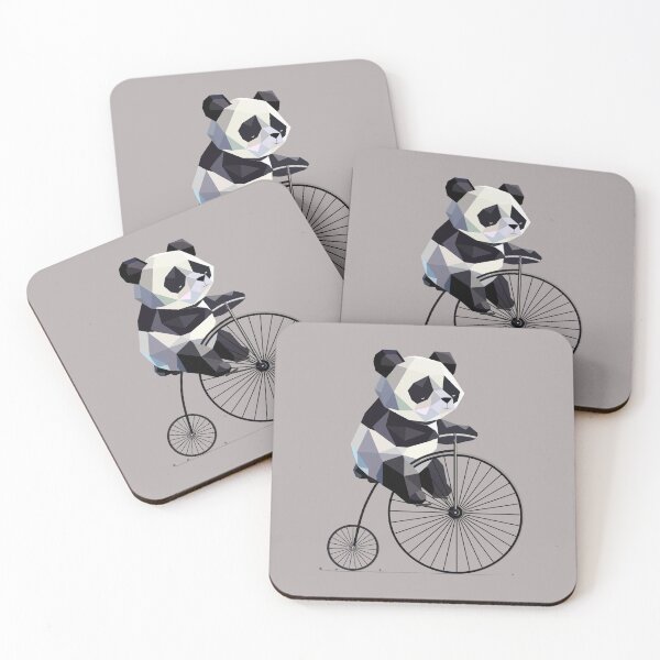 Item preview, Panda on a penny farthing – retro meets animal love designed and sold by Kisho.