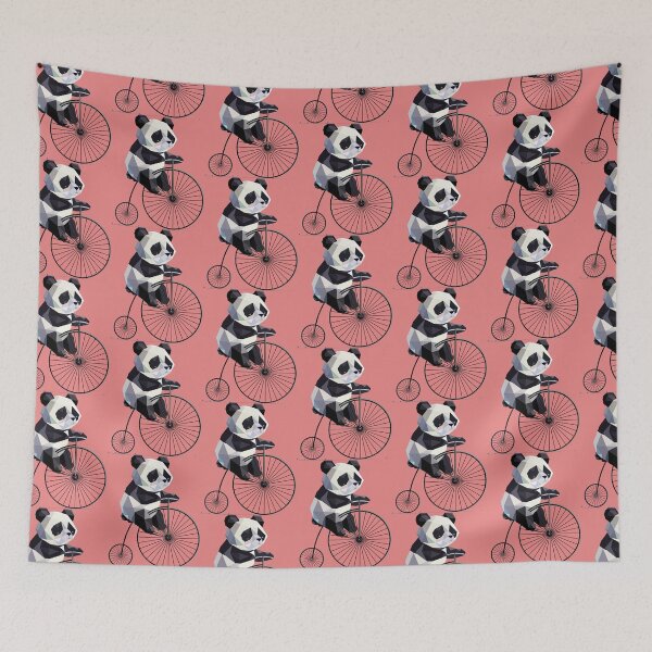 Item preview, Panda on a penny farthing – retro meets animal love designed and sold by Kisho.