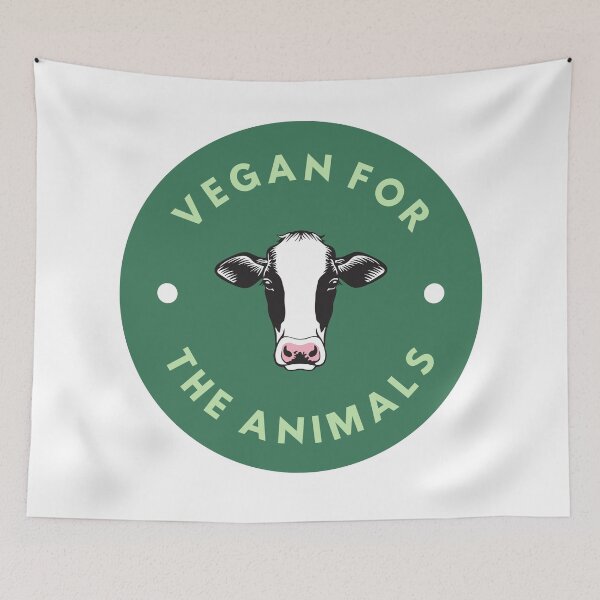 Item preview, Vegan for the animals designed and sold by Purple Fabric.