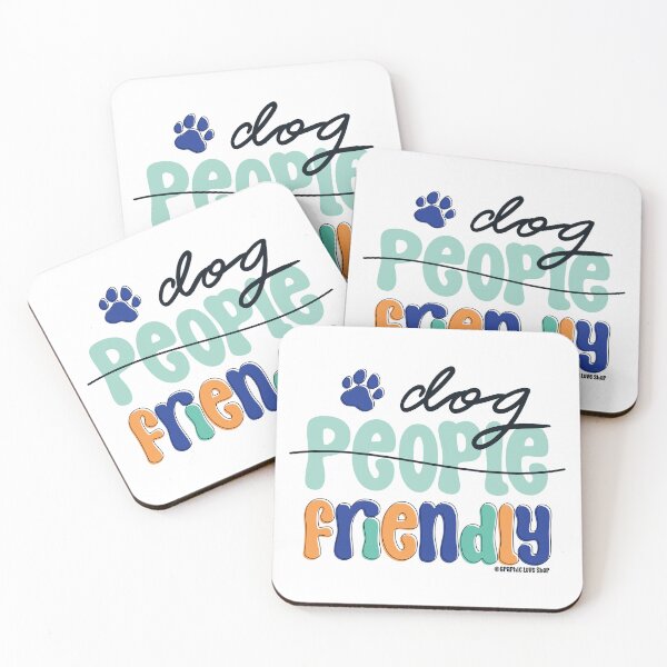 Item preview, Dog Friendly Blue Green © GraphicLoveShop designed and sold by Graphic Love Shop.