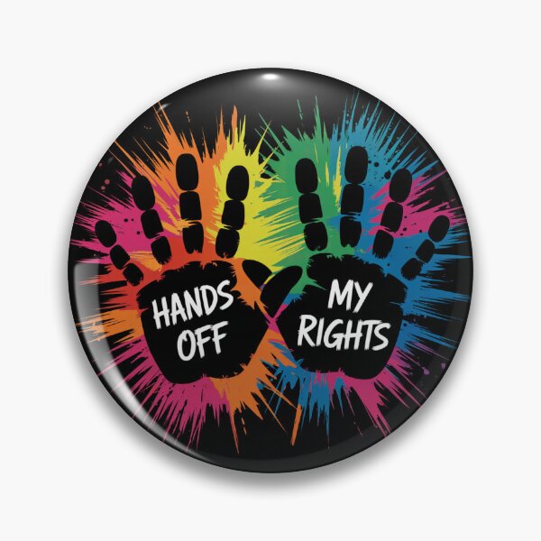Item preview, Hands Off My Rights designed and sold by MadCatPrints.