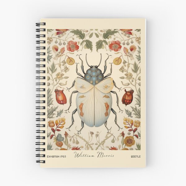 Item preview, William Morris Beetle Insect Botanical designed and sold by MidCenturyStore.