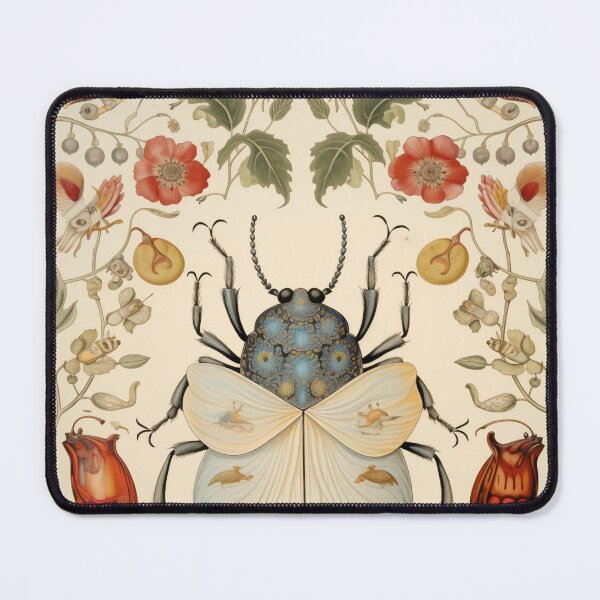 Item preview, William Morris Beetle Insect Botanical designed and sold by MidCenturyStore.