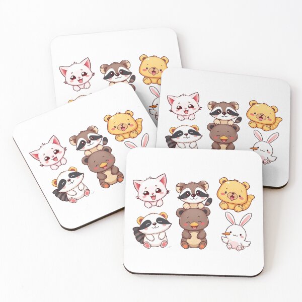 Item preview, Cute Animal Art - Sticker Set designed and sold by Earth Nature Creations.