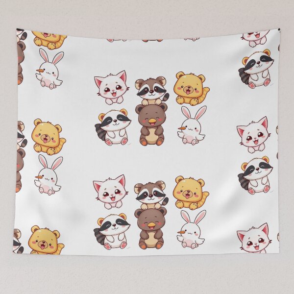 Item preview, Cute Animal Art - Sticker Set designed and sold by Earth Nature Creations.