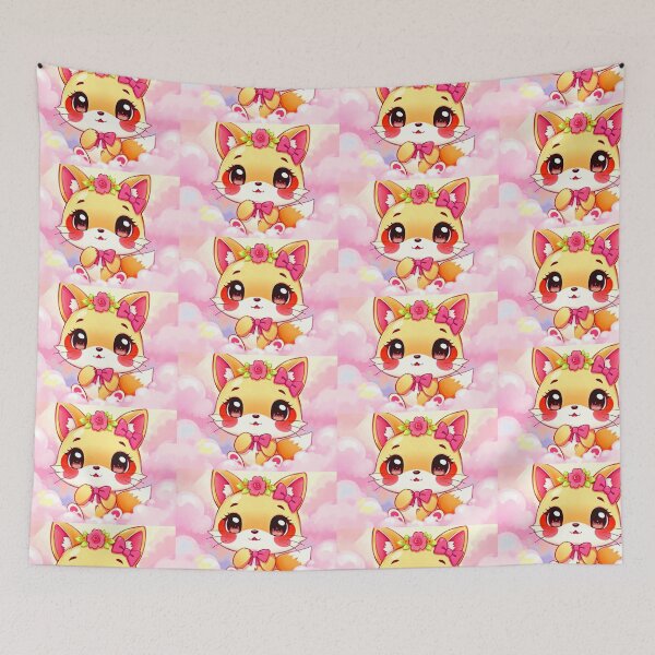 Item preview, Eevee Animal Art Print  designed and sold by Earth Nature Creations.