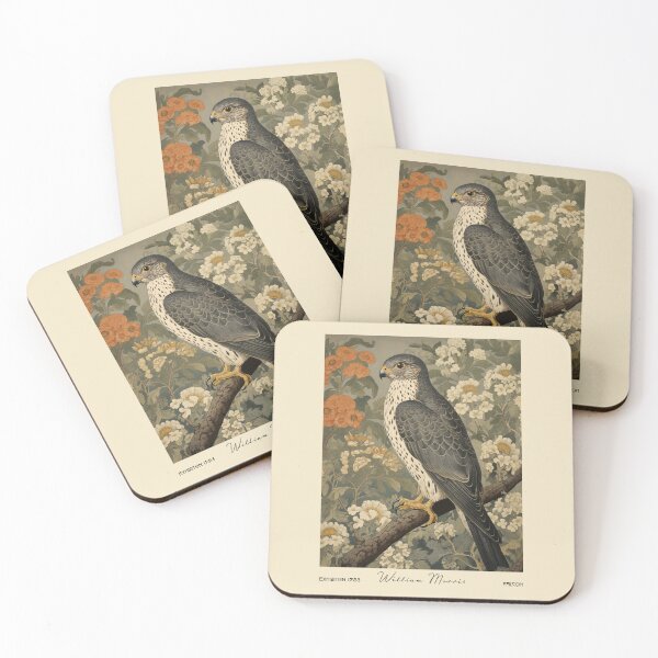 Item preview, William Morris Falcon on Floral Forest designed and sold by MidCenturyStore.