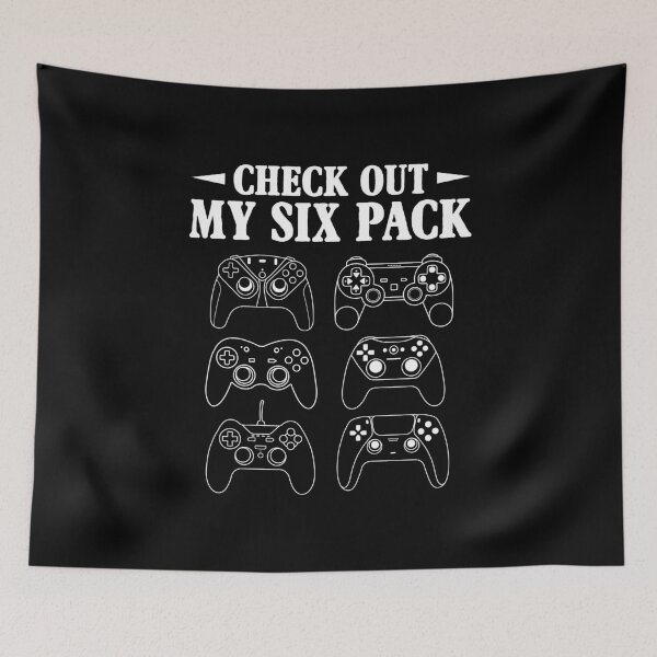 Item preview, Check Out My 6 Six Pack Gamer Video Funny Gamers designed and sold by DexertimaArt.