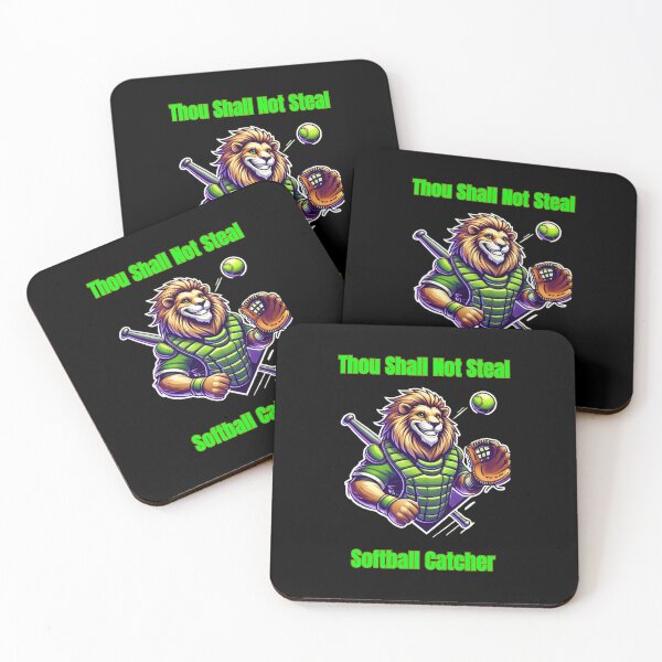 Item preview, Thou Shall Not Steal Softball Catcher designed and sold by TrendsLook.