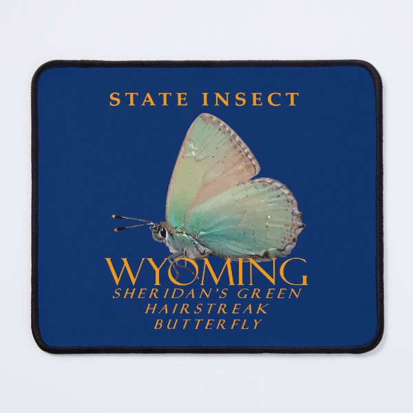 Item preview, Wyoming Territory Insect Sheridans Hairstreak Butterfly designed and sold by taiche.