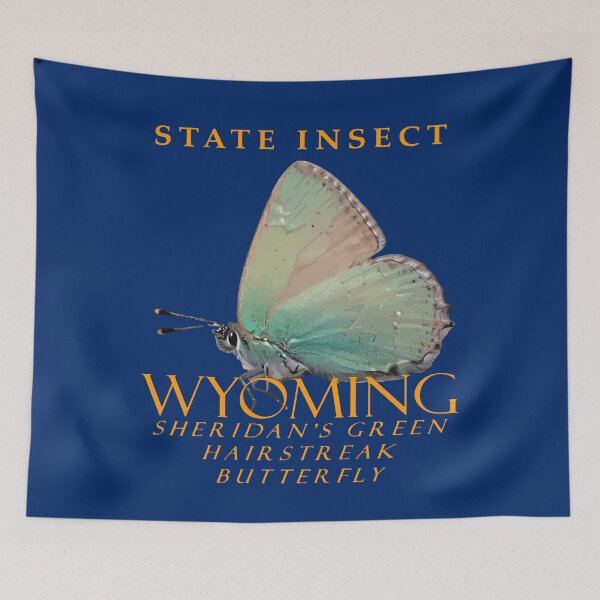 Item preview, Wyoming Territory Insect Sheridans Hairstreak Butterfly designed and sold by taiche.