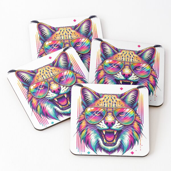 Item preview, Psychedelic Lynx| Colourfull Cool Wild çCat Design designed and sold by Shamrocx.