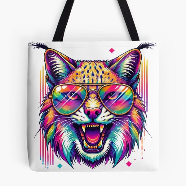 Item preview, Psychedelic Lynx| Colourfull Cool Wild çCat Design designed and sold by Shamrocx.