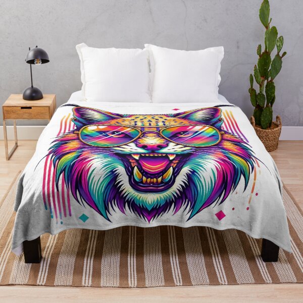 Item preview, Psychedelic Lynx| Colourfull Cool Wild çCat Design designed and sold by Shamrocx.