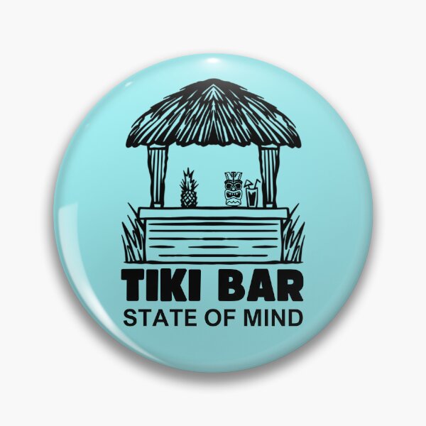 Item preview, Tiki Bar State of Mind - Black Ink designed and sold by OozingOut.