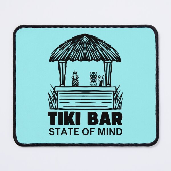 Item preview, Tiki Bar State of Mind - Black Ink designed and sold by OozingOut.
