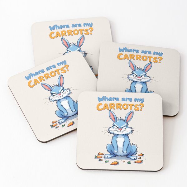 Item preview, Where Are My Carrots? – Angry Bunny Cartoon designed and sold by SteadyRolling.