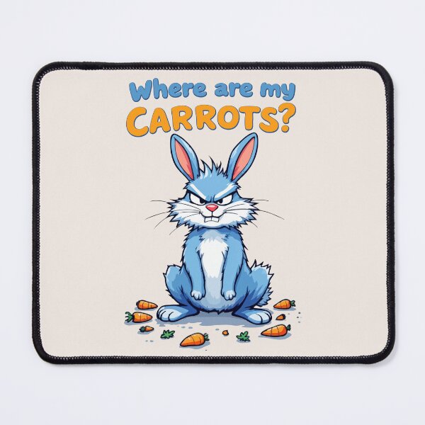 Item preview, Where Are My Carrots? – Angry Bunny Cartoon designed and sold by SteadyRolling.