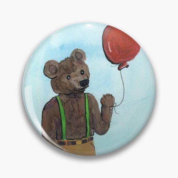 Artikelvorschau, Schwarzer Bär Roter Ballon entworfen und verkauft von JustPlainFfun.