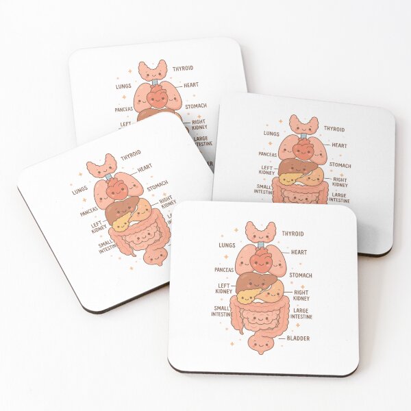 Item preview, Anatomy Human Torso Heart Lungs Organs Cute Medical  designed and sold by queenzoid.