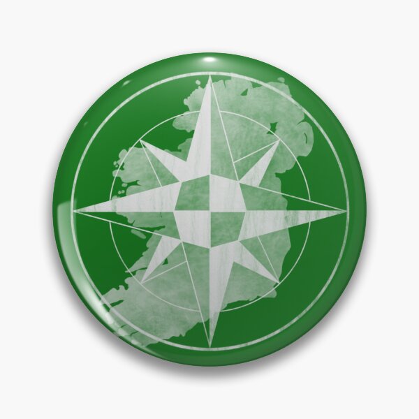 Item preview, Ireland Compass Map designed and sold by WearWolfStudios.