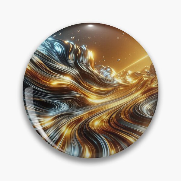 Item preview, AI-Designed Abstract Gold & Silver Liquid Effect – Luxurious & Dynamic Artwork for Clothing, Accessories & Modern Fashion designed and sold by knalpot-design.