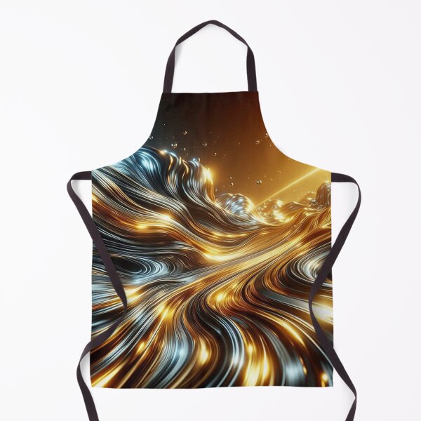 Item preview, AI-Designed Abstract Gold & Silver Liquid Effect – Luxurious & Dynamic Artwork for Clothing, Accessories & Modern Fashion designed and sold by knalpot-design.