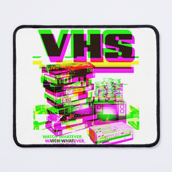 Item preview, Retro VHS Glitch Aesthetic – Vintage 80s & 90s Purple Green designed and sold by We-Open-Minds.