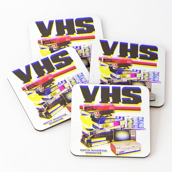 Item preview, Retro VHS Glitch Aesthetic – Vintage 80s & 90s Yellow Blue designed and sold by We-Open-Minds.