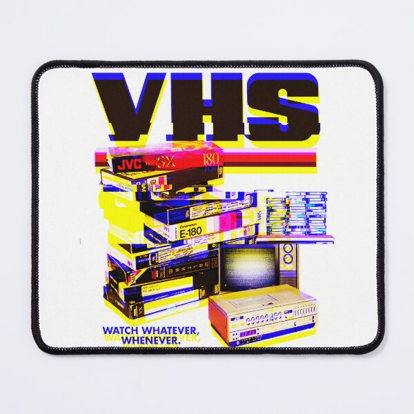 Item preview, Retro VHS Glitch Aesthetic – Vintage 80s & 90s Yellow Blue designed and sold by We-Open-Minds.