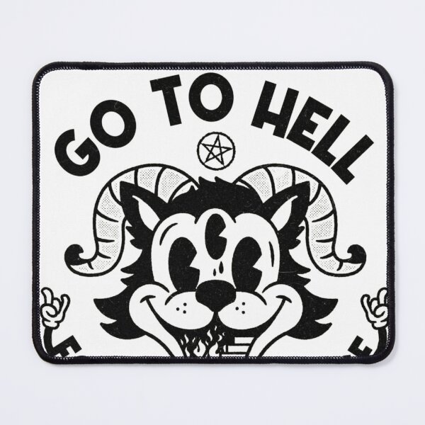 Item preview, Go to Hell – Devil Cat Cartoon Design designed and sold by mikoscha.