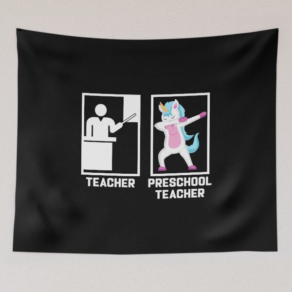 Item preview, Preschool Teaching Dabbing Unicorn Teacher designed and sold by DexertimaArt.
